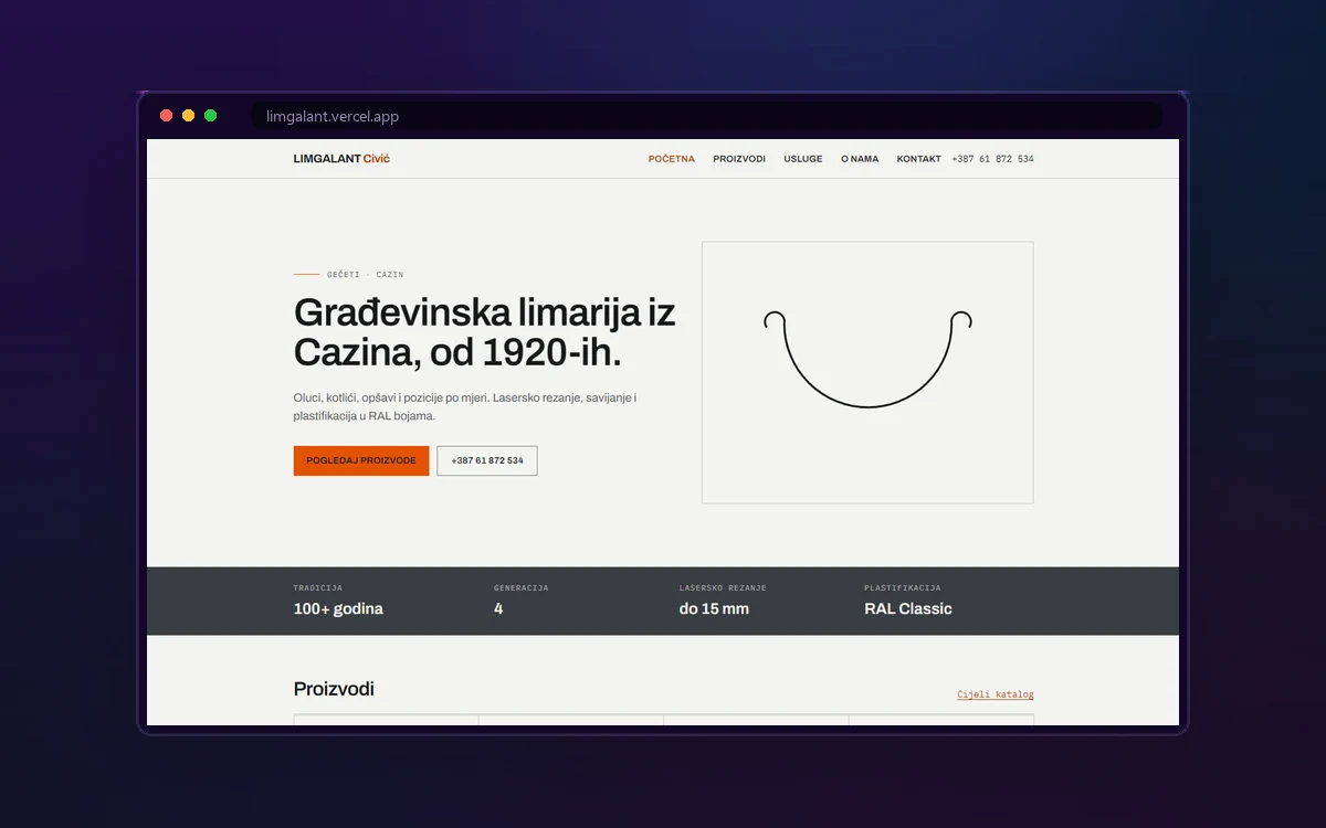 LIMGALANT Civić — Sheet Metal Works